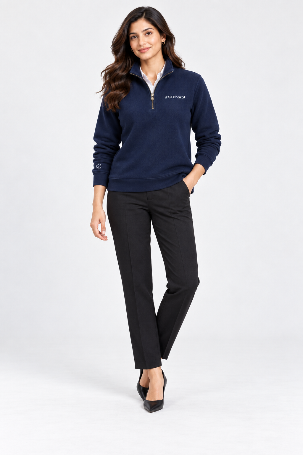 Ring Spun navy sweatshirt