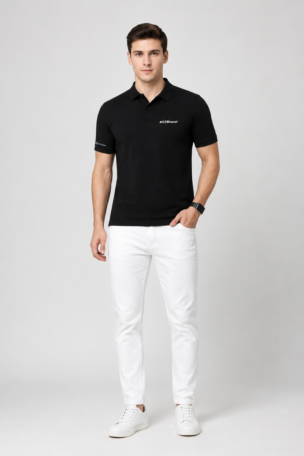 M&S black polo