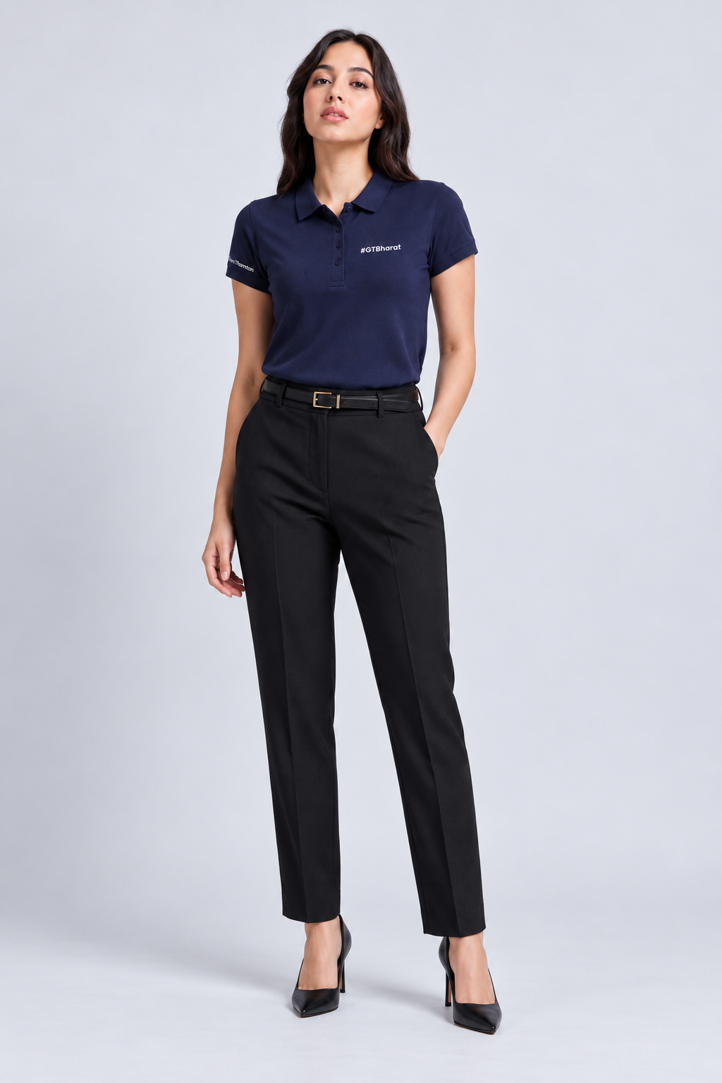 Van Heusen navy blue polo