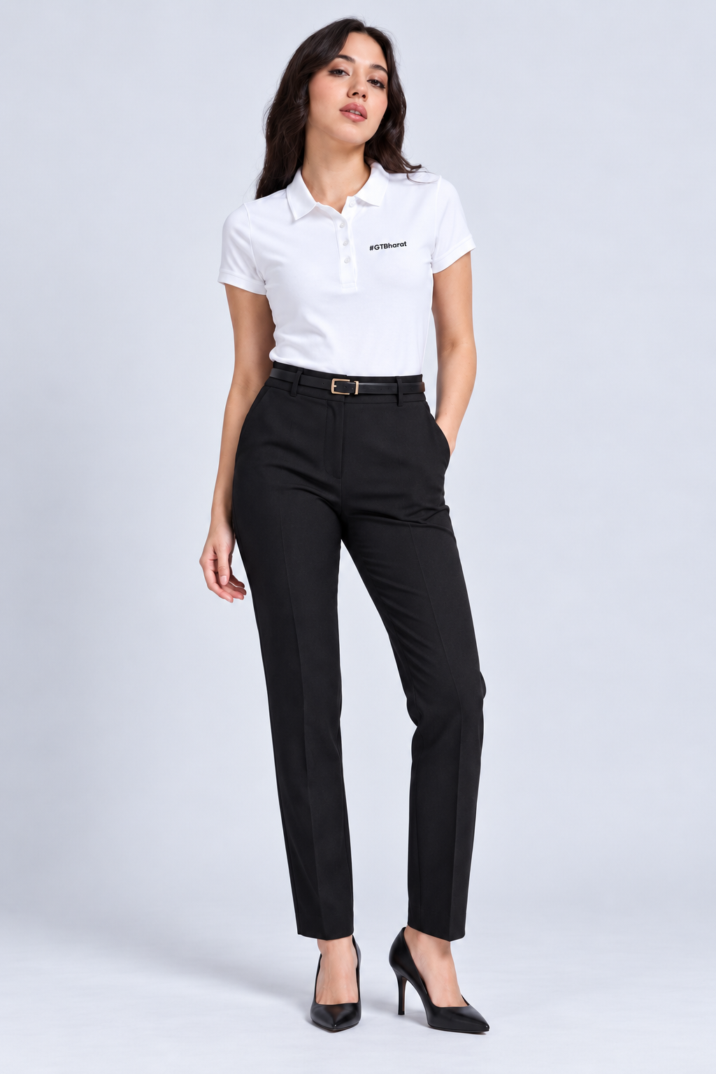 Van Heusen white polo