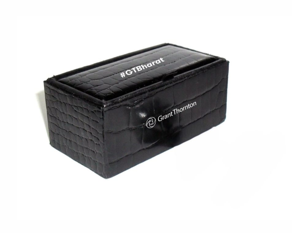 Purple knot cufflink