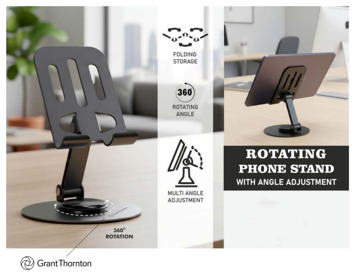 Rotating Phone Stand — Metal Alloy