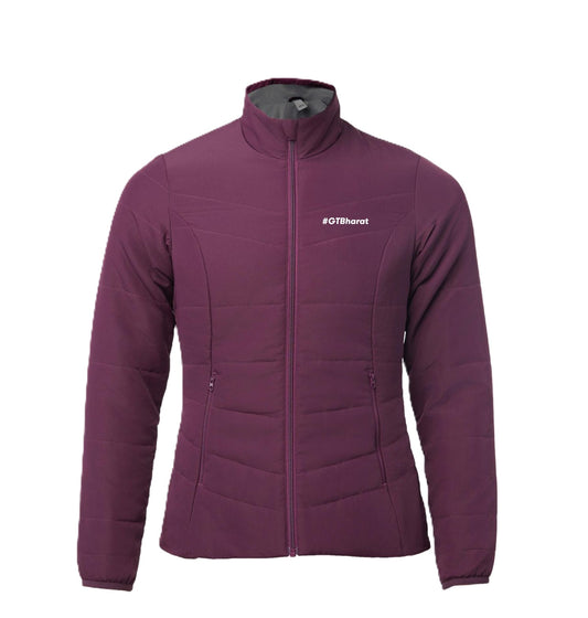 Decathlon women puffer jacket purple