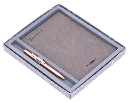 2-Piece Gift Set — A5 pu notebook & pen