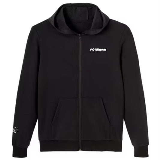 Decathlon sweatshirt with hood & zip black