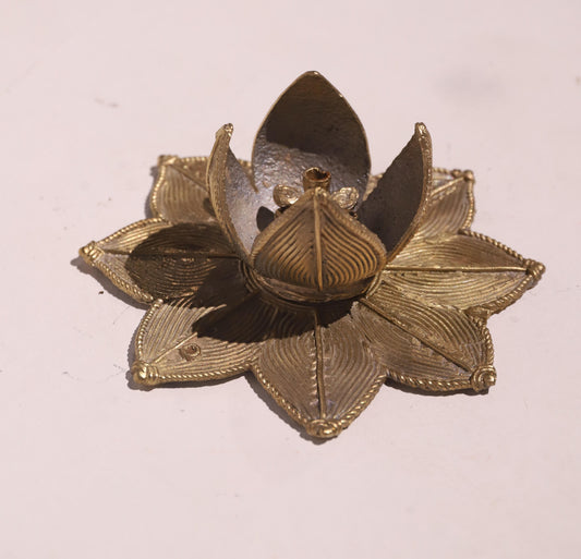 Brass lotus Flower Candle Stand