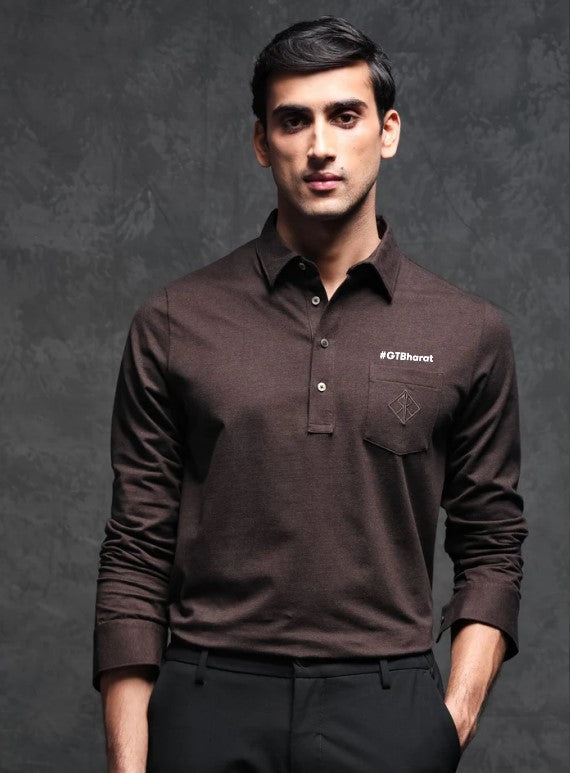 Rare Rabbit men ralfet brown polo