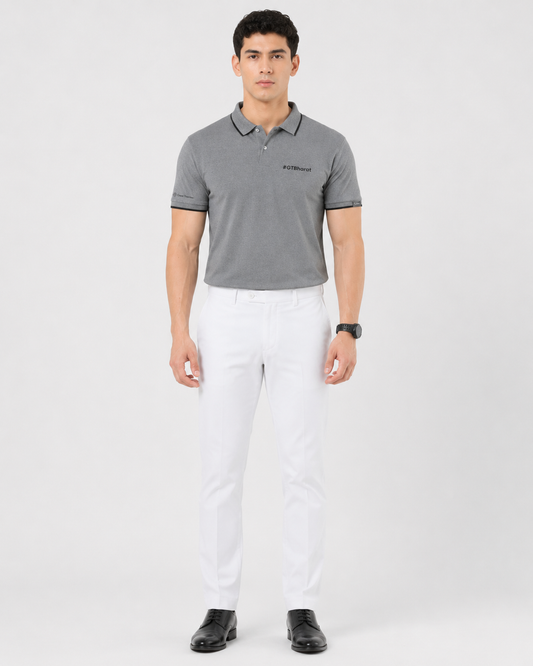 Rare Rabbit grey melange polo