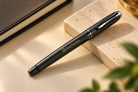Metal black roller pen