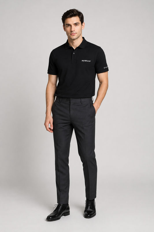 Van Heusen black polo