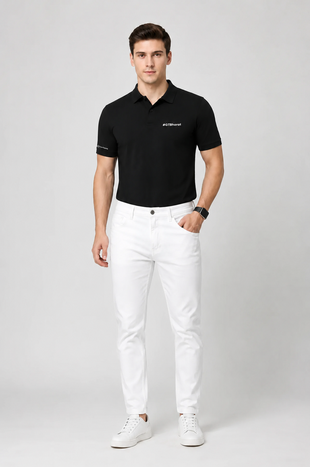 M&S black polo