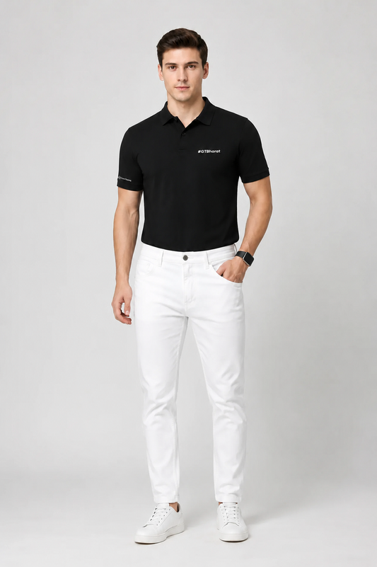 M&S black polo