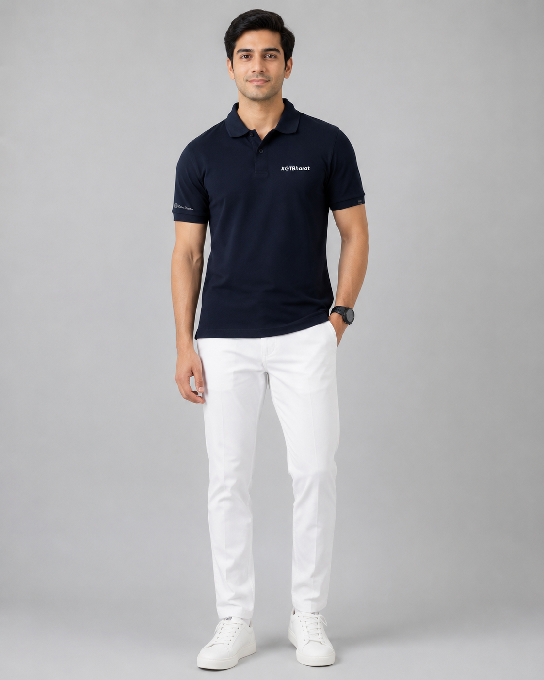 M&S navy polo