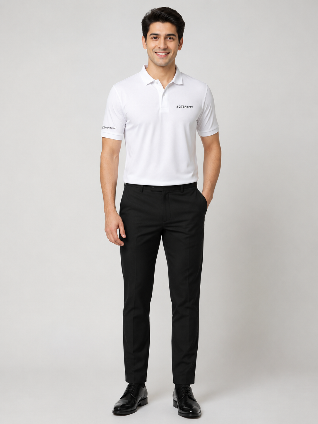 M&S white polo