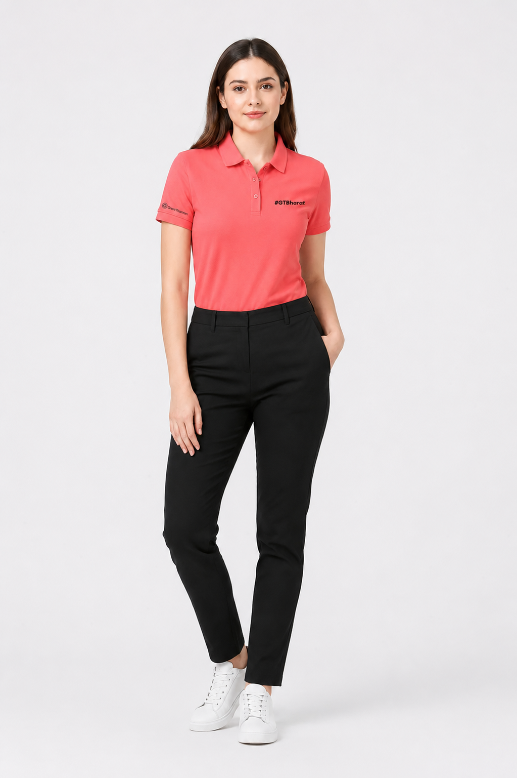 John Players peach polo