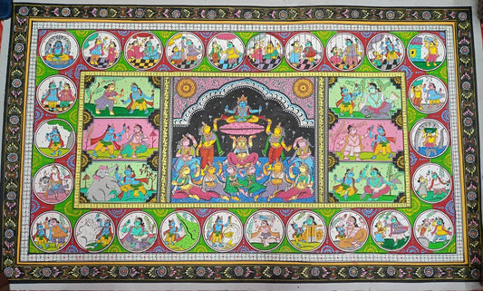 Krishna Leela Painting