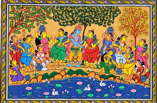 Krishna and Gopi Painting
