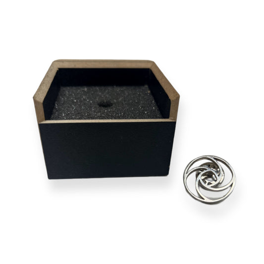 GT bharat lapel pin with black box
