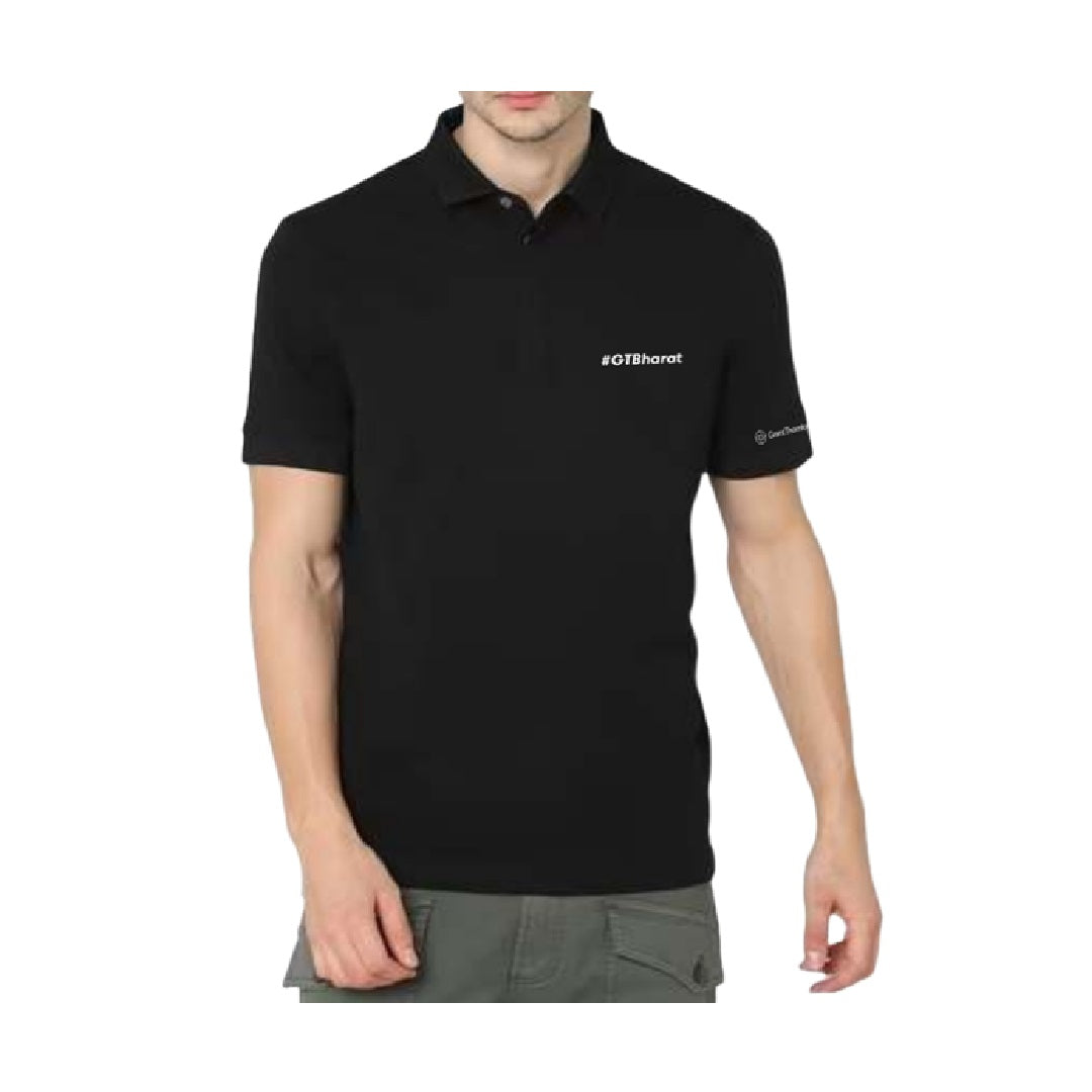 Van Heusen black polo t-shirt