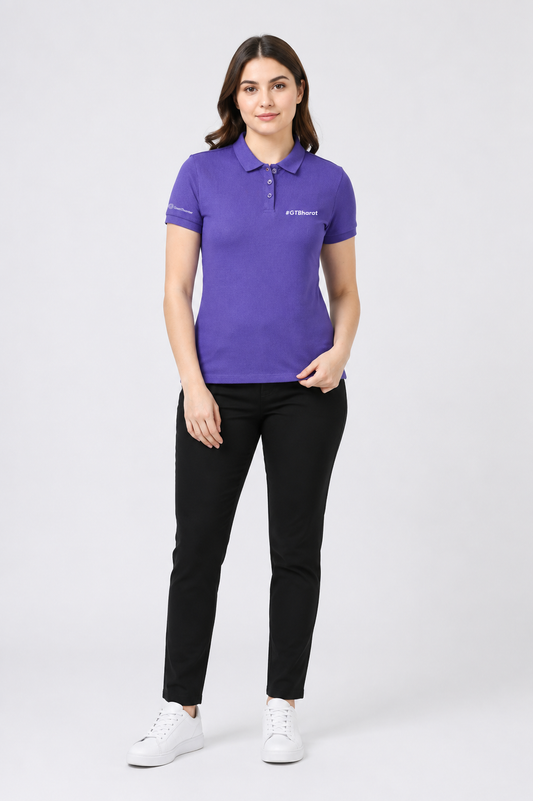 John Players purple polo