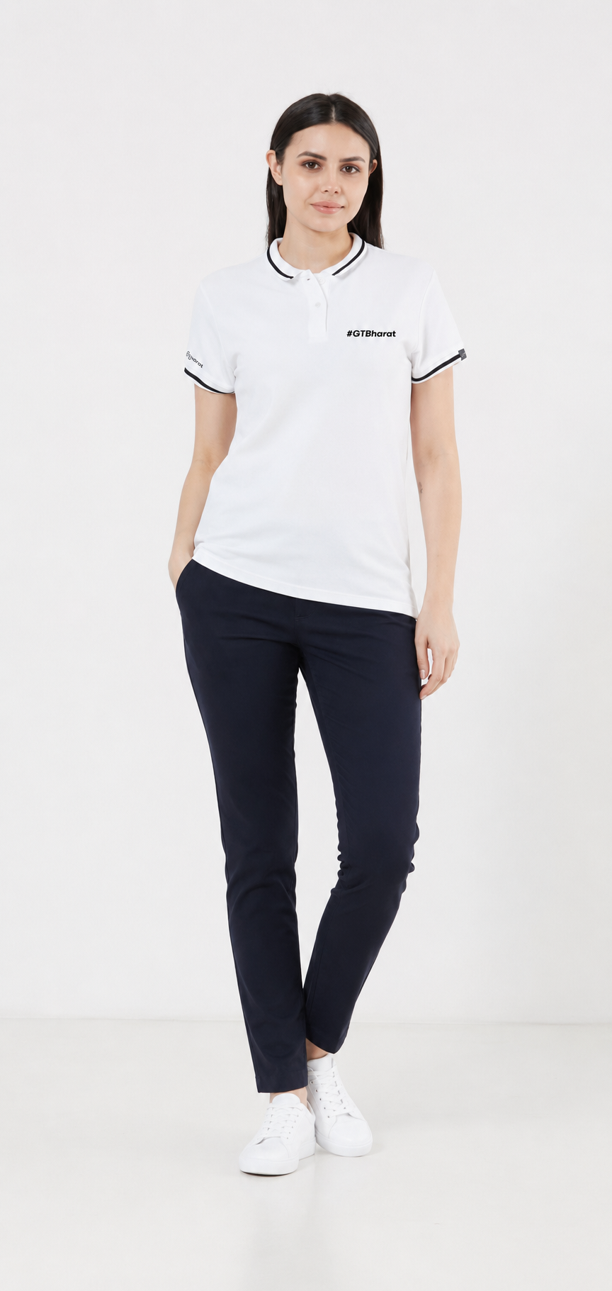 Rare Rabbit white polo female